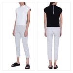 Akris Punto Frankie Memphis Pastina Print Crops size 4 white black Photo 1