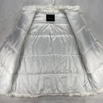 Talbots  Sweater Vest Faux Fur Trim Cable‎ Knit Pockets Gray Womens Size L Photo 3