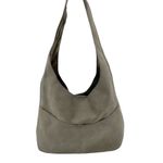Joy Susan  Jenny Faux Suede Hobo Shoulder Bag in Stone Green Slouchy Boho Vegan Photo 2