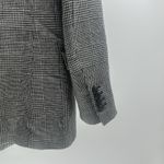 Massimo Dutti  Women's Houndstooth Plaid Double‎ Breasted Linen Blazer Jacket 4 Photo 1