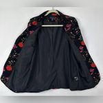 Cynthia Rowley Black and Red Floral Blazer Size M NWOT Photo 1