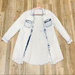 Nectar  Acid wash denim tunic shirt sz small Photo 5