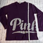 PINK - Victoria's Secret  Women’s Long Sleeve Logo Tee Sz XS Photo 5
