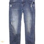 LC Lauren Conrad Lauren Conrad short cropped distressed blue denim size 0 Photo 0