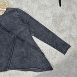 Blackmilk NWT  Raider Acid Sweatshirt Top Asymmetrical Longsleeve Raw Hem Size S Photo 6