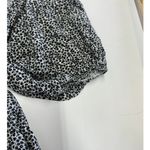Slate + Willow Slate &‎ Willow Dress Womens Small Black White Ditsy Floral Tie Front Midi Photo 11