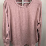 Athleta  Long Sleeve Top Thumbholes‎ Mauve Heathered Athletic 1X Photo 0