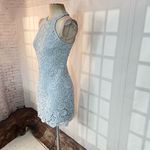 Lulus Lulu’s Love Poem Light Blue Lace Mini Dress size small Photo 6