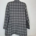 Carolina belle Classic  Black & White Plaid Open Front L Jacket Size L Photo 5