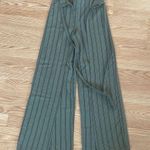 ZARA Green stripe flared pants Photo 0