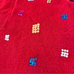 Vintage Designers Originals Ugly Christmas Sweater Womens 1X Red Cardigan Top Photo 4
