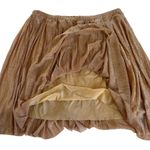 Pinko Blush Pink Metallic Shimmer Pleated Mini Skirt Women’s Size 8 Photo 4