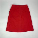 Vince Camuto Orange Pleated Skirt With Pockets Photo 3