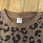 secret treasures leopard print pullover women’s small Photo 2