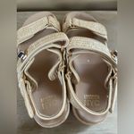 Steve Madden  Raffia Big Mona Platform Sandal,Woven, Buckle,Tan, Double Strap;8.5 Photo 6