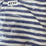 J.Crew  TUSHAR BLUE WHITE STRIPE HALTER BOW TIE WIDE LEG JUMPSUIT sz 6 Photo 7