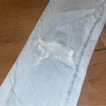 Rolla's Rolla’s Heidi Jean Holiday Blue Organic High Rise Straight Leg Photo 3