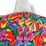 Vintage Jessica Howard Petite Yellow Pink Floral Wiggle Dress Bow Detail Mini Size 4P Photo 5
