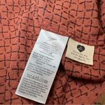 Madewell  Jacquard Puff Sleeve‎ Top Micro Cross Clove 10 Button Crop Boho Woven Photo 4