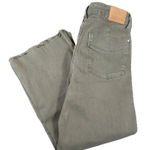 Judy Blue  Wide Leg Crop Pants Women Jeans 11/30 Green Garment Dyed Stretch Raw Photo 0