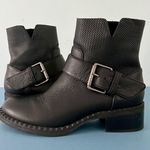 Gentle Souls by Kenneth Cole Best Slit Moto 2 Black Leather Ankle Boots Photo 3