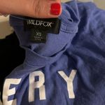 Wildfox  Always Happy Keke Every Hour is Happy Hour Blue Purple Tee Photo 2