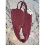 Free People NEW  Fella Swim Andre Full 1 Piece Bathing Suit Rose Pink NWT S Small Photo 5