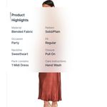 Revolve Shona Joy Thalia Cowl Back Bia Midi Satin Dress Photo 2