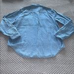 Lucky Brand NWT Womens  Indigo Chambray Button Down Shirt Photo 6