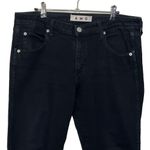 AMO Kate Mid Rise Slim Jeans Women’s Size 31 Black Magic Stretch Ankle Denim Photo 2