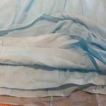 Forever Yours Woodland Fairy Tulle Babydoll Dress Pale Blue & Kiwi Ruched Sash 8 Photo 2