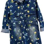 Floral Denim Button Photo 0