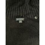 H by Halston Silk Cashmere Blend Black Knit Cardigan XL Faux Fur Collar Luxury Photo 8