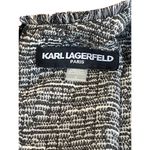 Karl Lagerfeld Paris Navy Tweed Pearl Button Sheath Dress Size 4 Clueless Preppy Photo 1