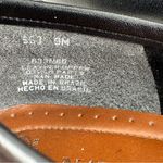 Naturalizer Loafers Block Heel Black Leather Flats Gray Contrast Women’s Size 9M Photo 8