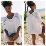 Free People NWT Movement Field Day Top Size XL White Jersey Oversized Gorpcore Photo 1