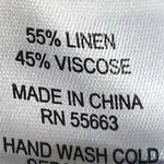 Cupcakes and Cashmere Cropped Linen Blend Flutter Sleeve Top Blouse Size Large Photo 4