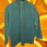 Victoria's Secret  Country‎ Collection Green 1/4 Zip Fleece Size Medium Photo 0