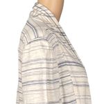 SATURDAY SUNDAY/ANTHROPOLOGIE cream cardigan with grey/slate stripes. Small. EUC Gray Photo 4