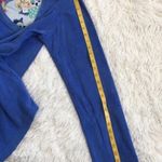 PJ Couture soft V neck Fleece Long sleeve Pajama top in blue Size XL Photo 5