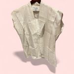 Oscar de la Renta Vintage 80’s white embroidered cap sleeve breezy boho blouse Photo 1