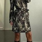 N°21 Numero Ventuno Leopard Print Long Sleeve Shift Dress Cream/Black Size 42 Photo 0