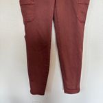 Maurice's Solid Dusty Rose Elastic Waist Skinny Pants Photo 5