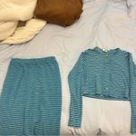 frankie's bikinis Frankie’s bikinis terry cardigan and skirt set Positano blue stripe Photo 2