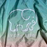 Ivory Ella  Blue and Pink Ombre Hooded Windbreaker Jacket Photo 5