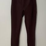 Spanx Assets by SPANX Burgundy Colored Leggings Size Large Shimmery Red Photo 2