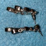 NICKY BUTLER 925 Rare pierced chandelier earrings amethyst peridot signed NB Green Photo 2