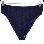  Navy Swim Bottom NWT Size Small Navy Andie Swim Bikini Bottom Photo 0