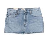 NWT AGOLDE Alek‎ Mini Skirt in Force wash Size 30 Blue Photo 2