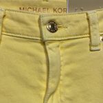 MICHAEL KORS Women’s Jeans Size 4 MK Jeans Cropped Ankle Jeans Yellow Photo 2